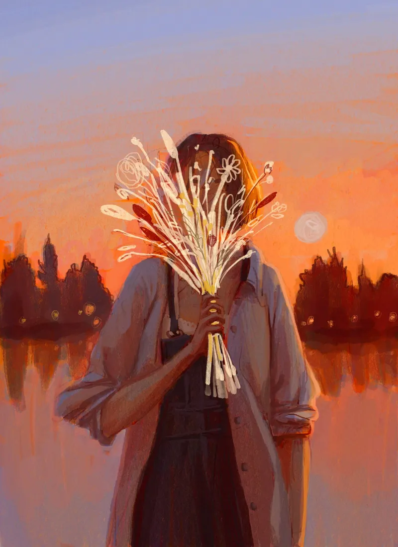 Flower Head painting